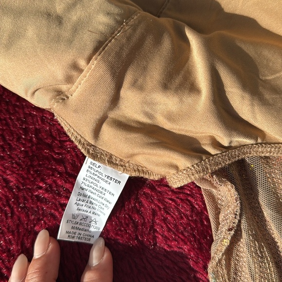 Brown and Gold Sequin Jumpsuit - Picture 8 of 15